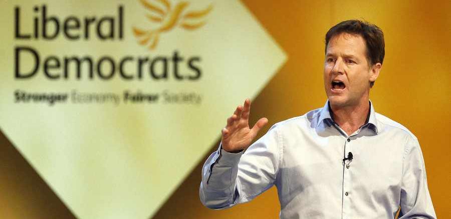 Deputy PM and the Liberal Democrats leader Nick Clegg